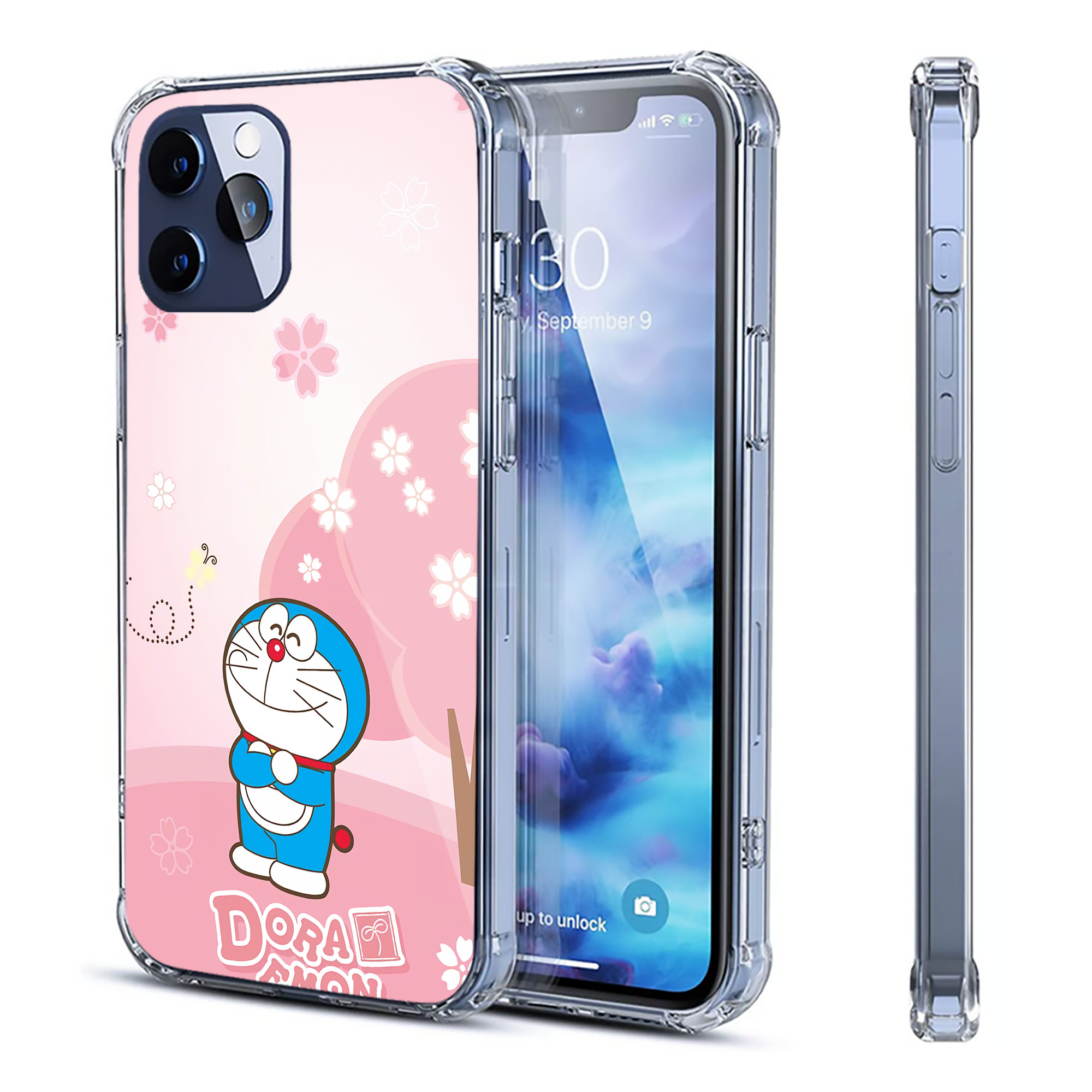（画像用） ドラえもん Doraemon 【iPhone 12シリーズ対応】透明スマホケース（クリアソフトケース）